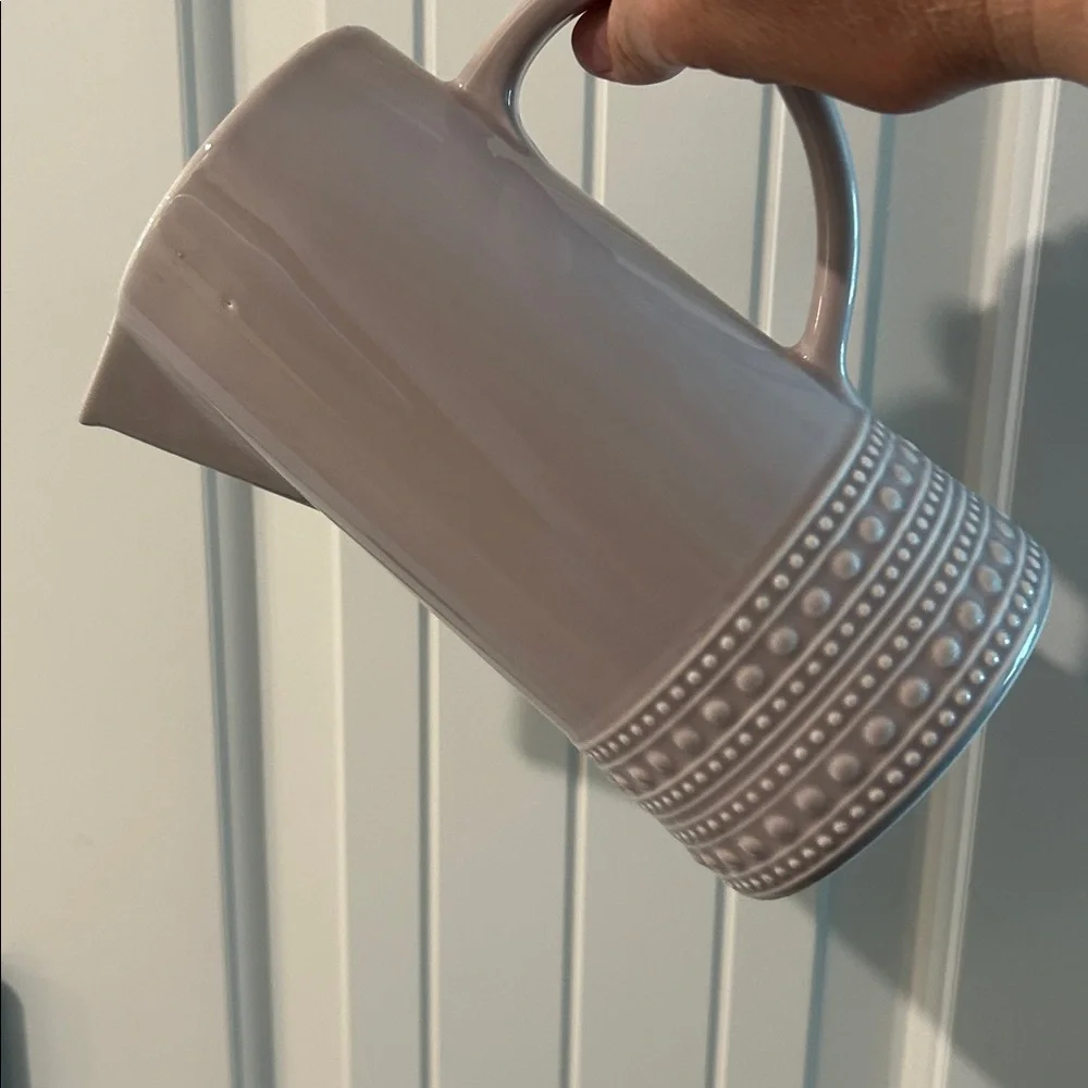 MatCeramica Lavender Pitcher Simple Design with Handle made in Portugal Ceramic